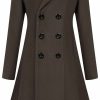 APTRO Aptro Women'S Winter Wool Dress Coat Notch Lapel Double Breasted A Line Pea Coat Long Trench Coat | Coats, Jackets & Vests