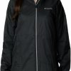 Columbia Columbia Women'S Plus Size Switchback Lined Long Jacket, Black, 1X | Coats, Jackets & Vests