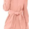 Ladiyo Ladiyo Women'S Fall Casual Jacket Belted 2023 Fashion Trench Coat Button Soft Dressy Outerwear Cute Warm Overcoats | Coats, Jackets & Vests