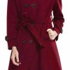 Escalier Escalier Women'S Wool Trench Coat Winter Double-Breasted Jacket With Belts | Coats, Jackets & Vests