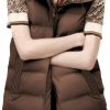 Tanming Tanming Women'S Long Puffer Vest Cotton Sleeveless Puffy Jacket With Removable Hood | Coats, Jackets & Vests