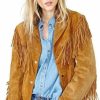 Quality Supply Traditional Western Cow-Lady 100% Genuine Suede Leather Jacket For Women | Native American Coat With Fringed | Coats, Jackets & Vests