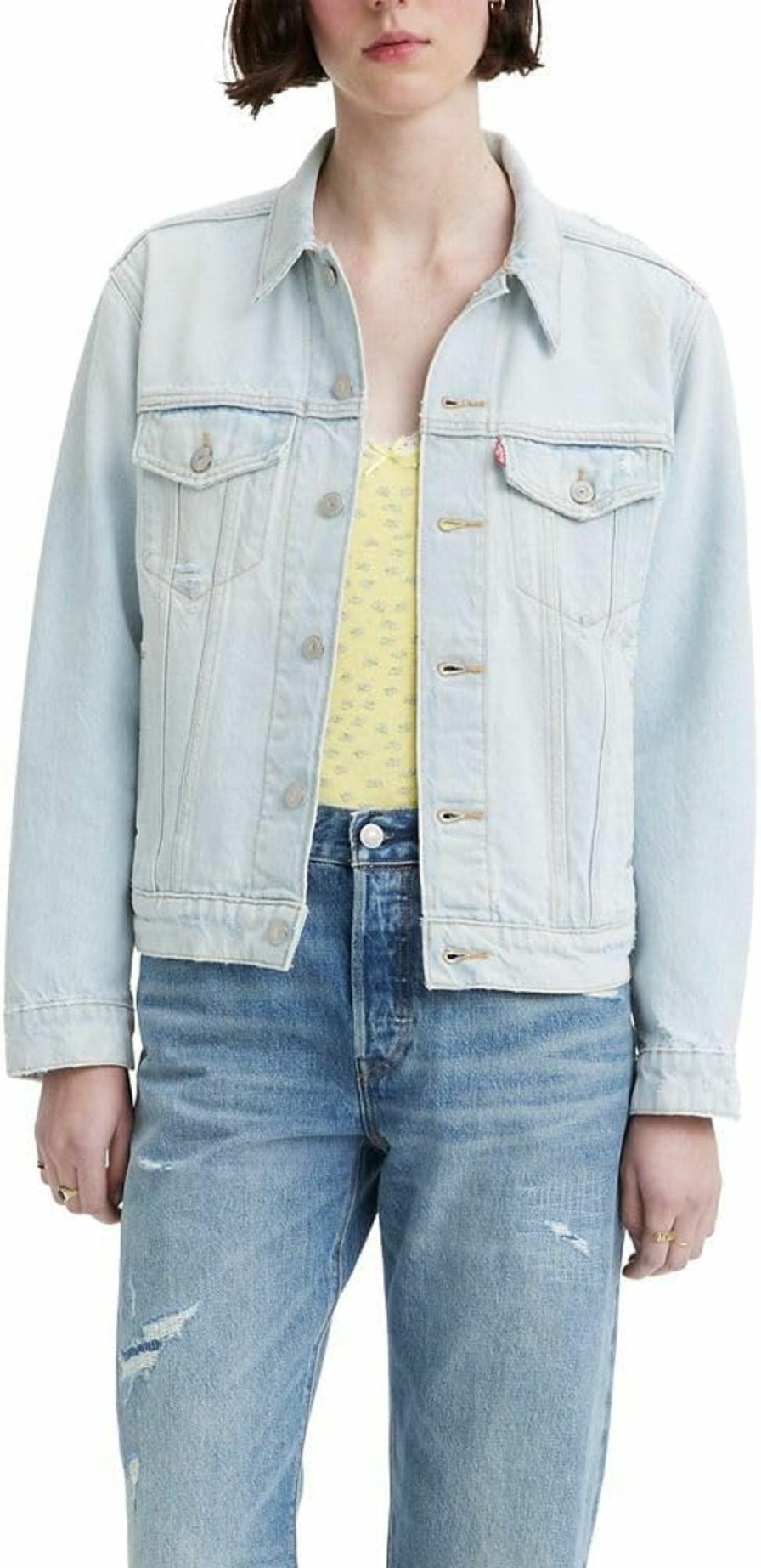 Levi's Levi'S Women'S Ex-Boyfriend Trucker Jacket (Also Available In Plus) | Coats, Jackets & Vests