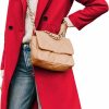 Yidarer Yidarer Women'S Winter Wool Mid-Long Coat Notch Lapel Single-Breasted Trench Coat Outwear | Coats, Jackets & Vests