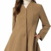 Allegra K Allegra K Women'S Single Breasted Long Sleeve Mid-Long Winter Coat | Coats, Jackets & Vests