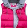 Gihuo Gihuo Women'S Puffer Vest Zip Up Quilted Padded Winter Sleeveless Hooded Vest Gilet | Coats, Jackets & Vests