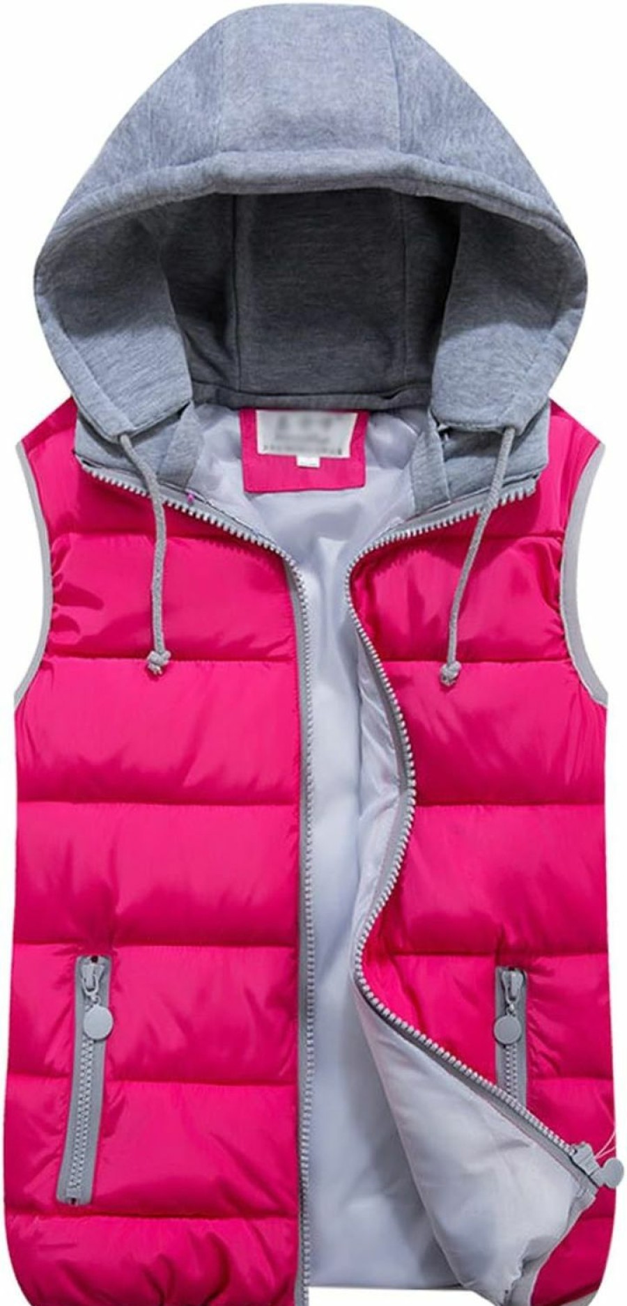 Gihuo Gihuo Women'S Puffer Vest Zip Up Quilted Padded Winter Sleeveless Hooded Vest Gilet | Coats, Jackets & Vests