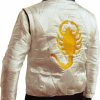 Jjacket Premium Quality Satin Fabric Quilted Jacket - Golden Embroidery Of Scorpio | Coats, Jackets & Vests