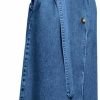 chouyatou Chouyatou Women'S Fashion Notch Lapel Denim Trench Coat Double Breasted Belted Maxi Long Jean Jacket | Coats, Jackets & Vests