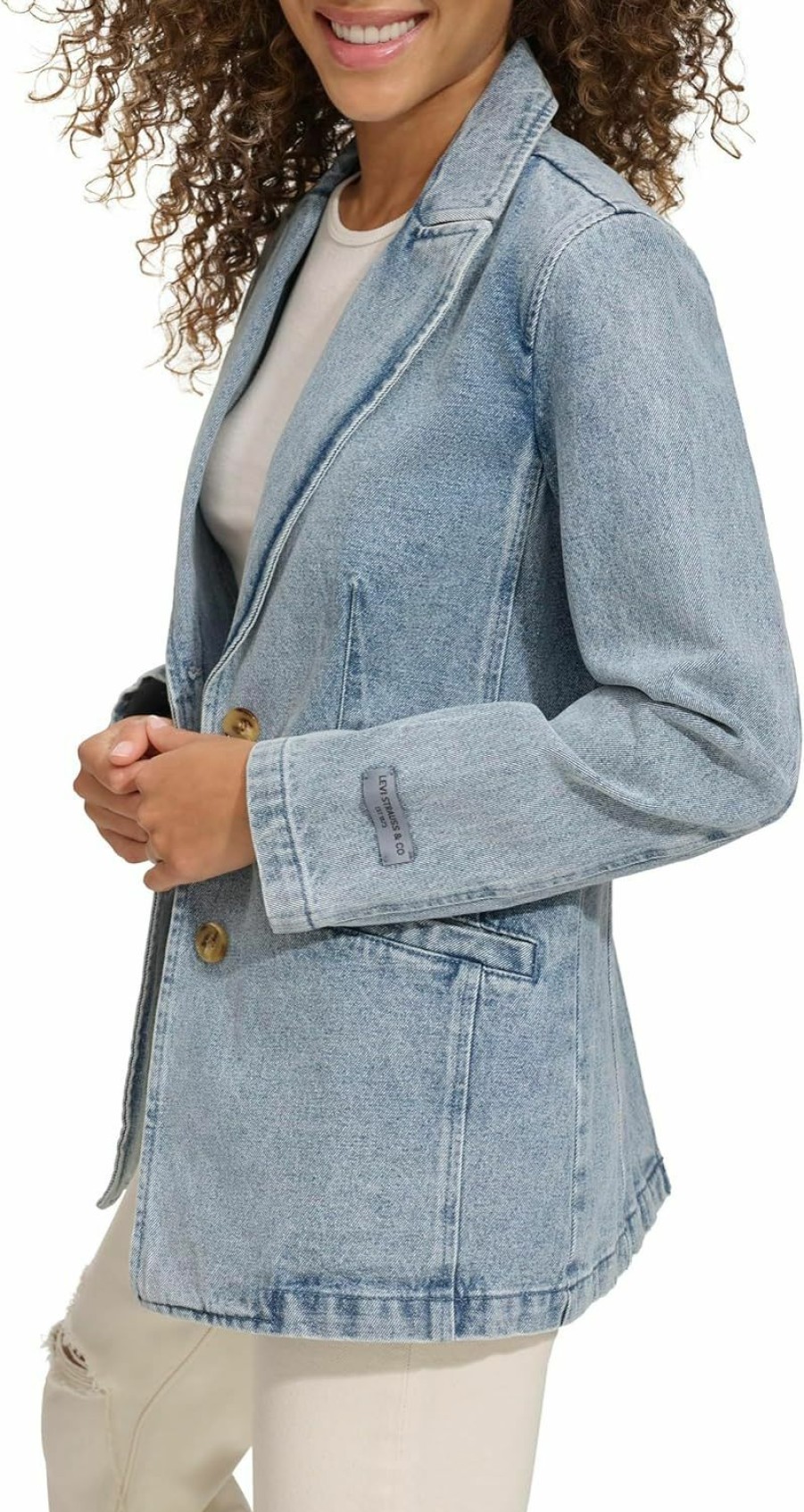 Levi's Levi'S Women'S Denim Single Breasted Blazer | Coats, Jackets & Vests