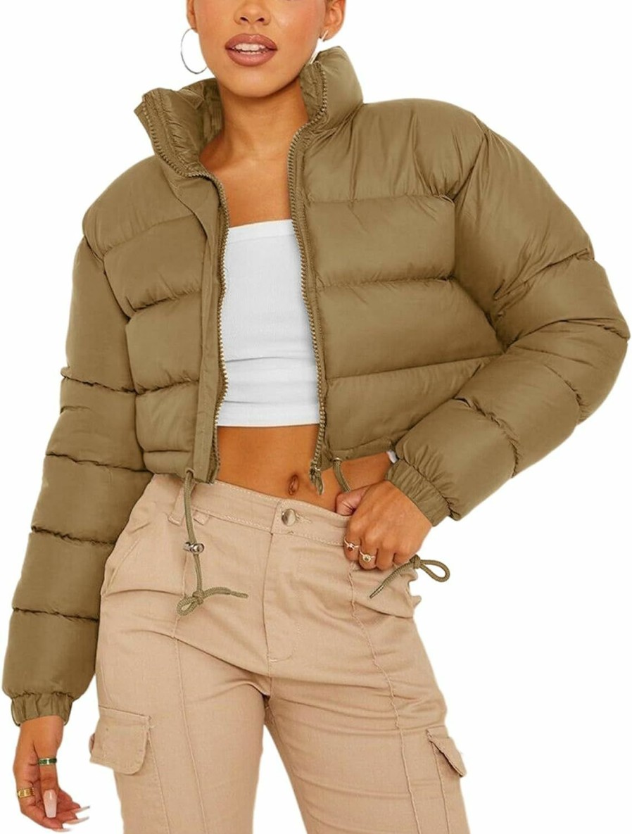 Gihuo Gihuo Women' S Cropped Quilted Puffer Jacket Outerwear Coats | Coats, Jackets & Vests