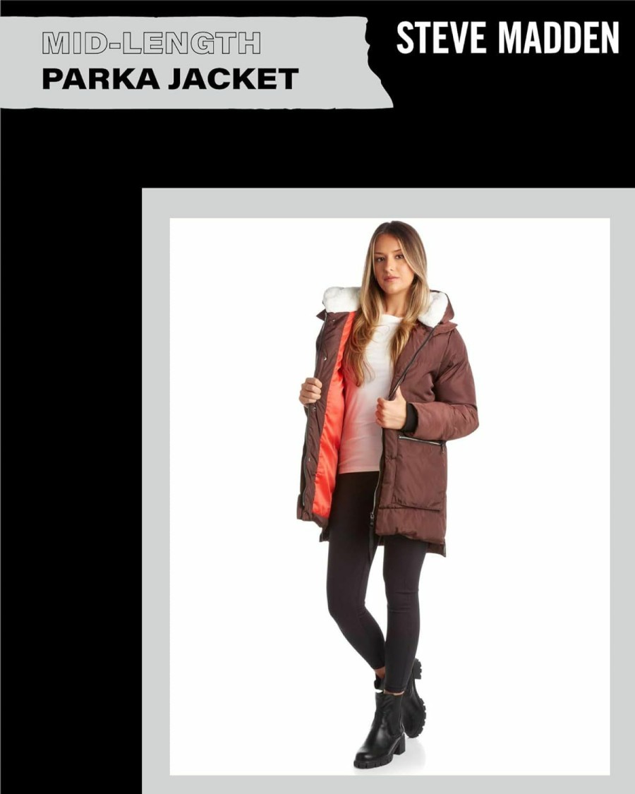 Steve Madden Steve Madden Women'S Puffer Parka Jacket | Coats, Jackets & Vests