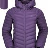 CAMELSPORTS Camelsports Women'S Down Jacket Hooded Winter Light Weight Short Puffer Coats Packable Warm Windproof Ladies Parka | Coats, Jackets & Vests