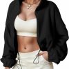 GRECERELLE Grecerelle Women'S Sherpa Jacket Women Long Sleeve Winter Coats Full Zip Fleece Crop Jacket 2023 | Coats, Jackets & Vests