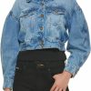 DKNY Dkny Women'S Denim Fashionable Cropped Jeans Jacket | Coats, Jackets & Vests