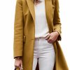 Zwurew Zwurew Women'S Notched Lapel Collar Single Breasted Pea Coats Winter Wool Blend Overcoat Long Jackets | Coats, Jackets & Vests