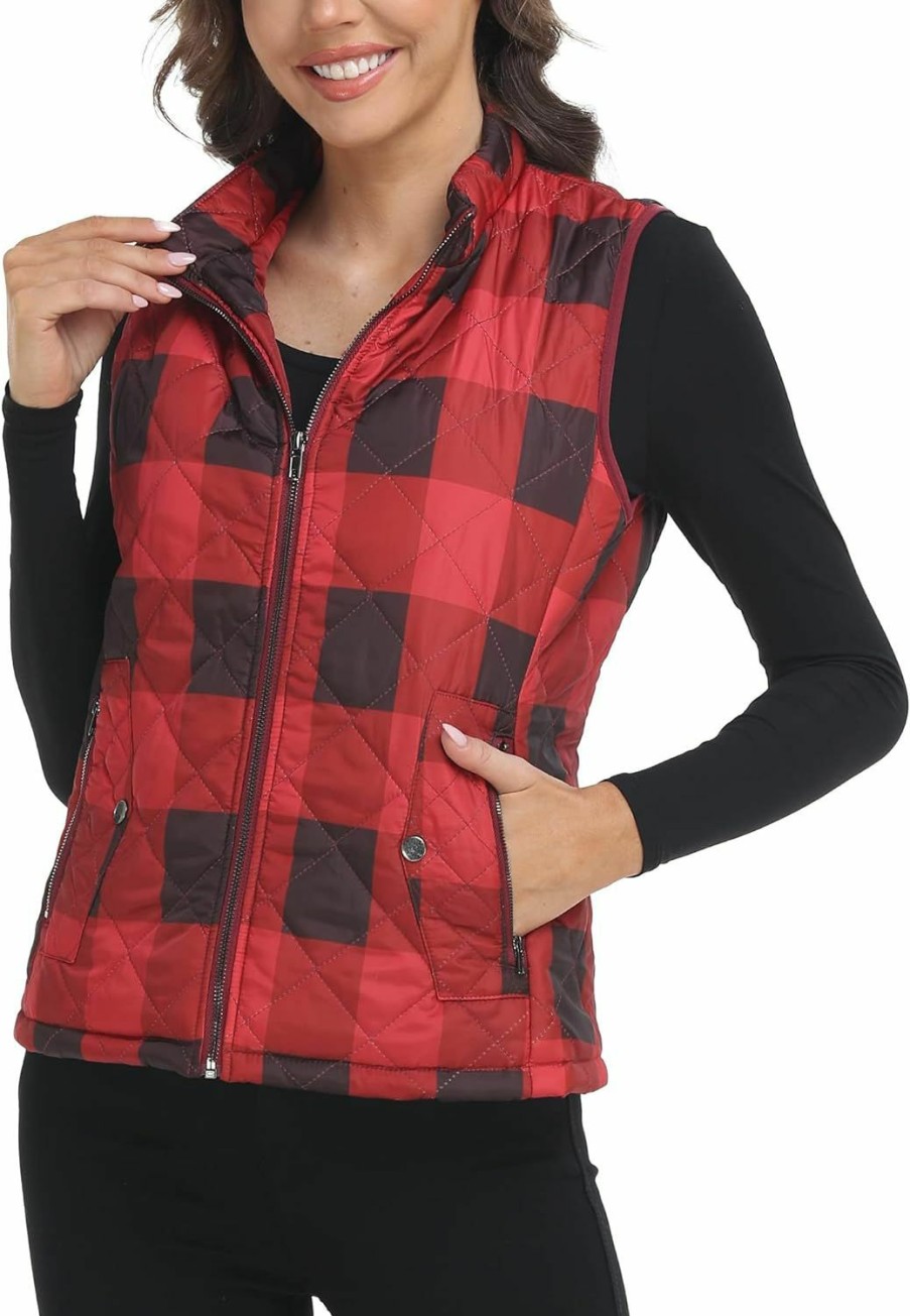 Xeoxarel Xeoxarel Women'S Quilted Vest, Puffer Padded Gilet (Available In Inner Pockets) | Coats, Jackets & Vests