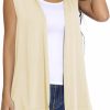 EXCHIC Women'S Sleeveless Open Front Cardigan Vest Lightweight Cool Coat | Coats, Jackets & Vests