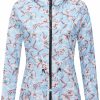 RISISSIDA Risissida Women Reversible Floral Print Jacket Hooded Spring Fall Fashion, Casual Lightweight Waterproof Thin Transition Coat | Coats, Jackets & Vests