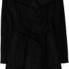 Michael Michael Kors Michael Michael Kors Wool Belted Wrap Solid Black Coat | Coats, Jackets & Vests