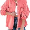 EVALESS Evaless Jean Jacket For Women Distressed Frayed Denim Jacket Ladies Ripped Stretchy Jacket With Pockets | Coats, Jackets & Vests