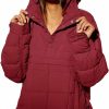 chouyatou Chouyatou Women'S Quilted Pullover Puffer Jacket Packable Hooded Oversize Winter Coat Tops | Coats, Jackets & Vests