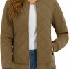 TACVASEN Tacvasen Women'S Diamond Quilted Jackets Lightweight Casual Bomber Jacket Warm Winter Coats Full Zip With Pockets | Coats, Jackets & Vests