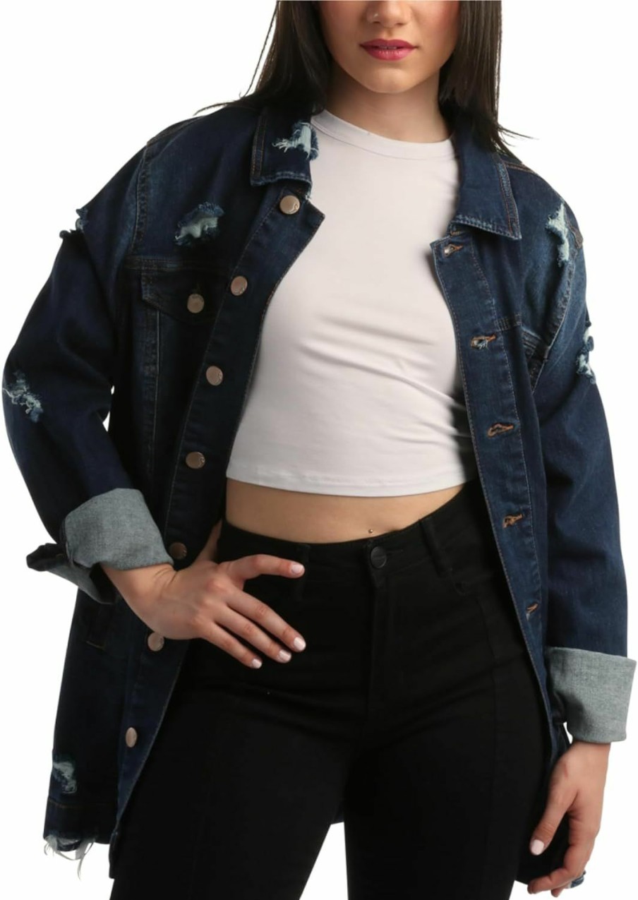 dollhouse Dollhouse Women'S Jacket - Basic Denim Classic Crop Jean Jacket (Size: S-Xl) | Coats, Jackets & Vests