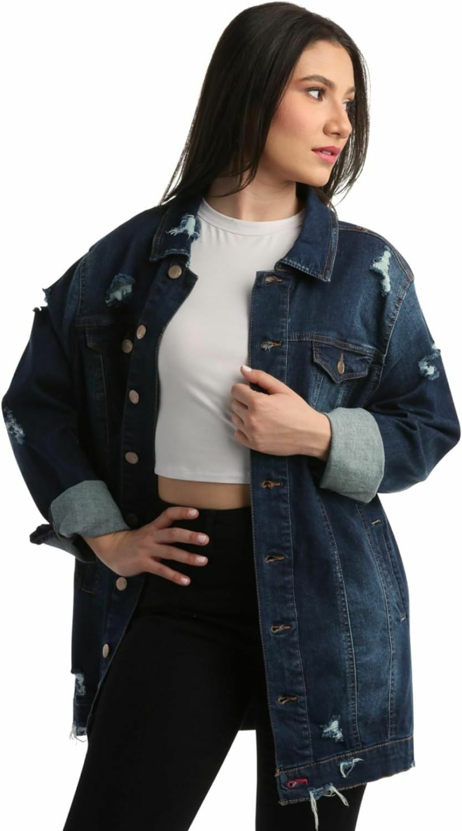 dollhouse Dollhouse Women'S Jacket - Basic Denim Classic Crop Jean Jacket (Size: S-Xl) | Coats, Jackets & Vests