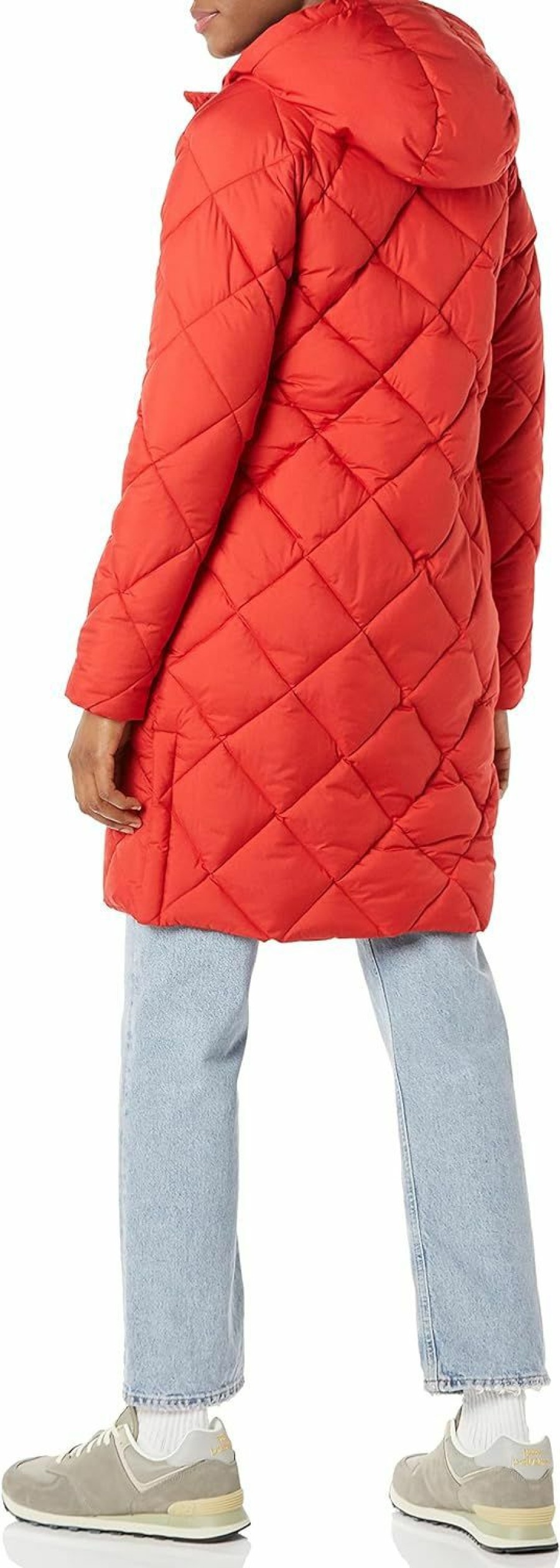 Amazon Essentials Amazon Essentials Women'S Heavyweight Diamond Quilted Knee Length Puffer Coat | Coats, Jackets & Vests