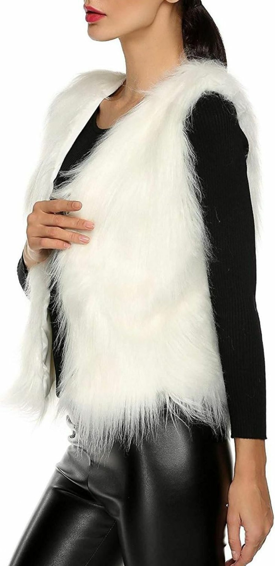 Tanming Tanming Women'S Fashion Autumn And Winter Warm Short Faux Fur Vests | Coats, Jackets & Vests