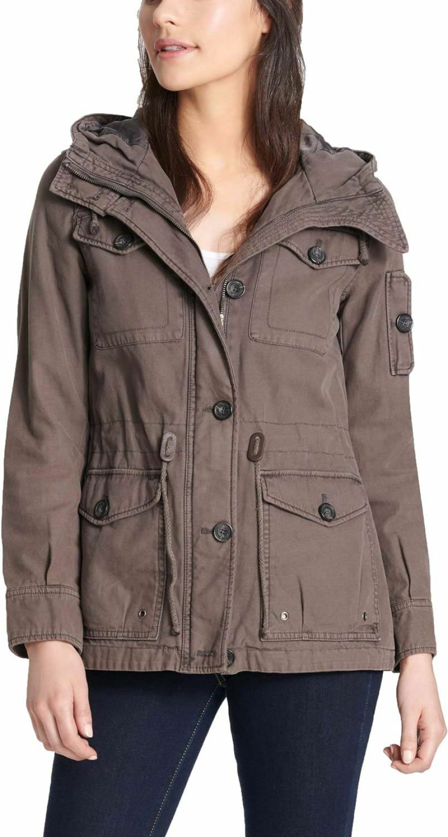 Levi's Levi'S Women'S Cotton Hooded Field Jacket (Standard & Plus Sizes) | Coats, Jackets & Vests