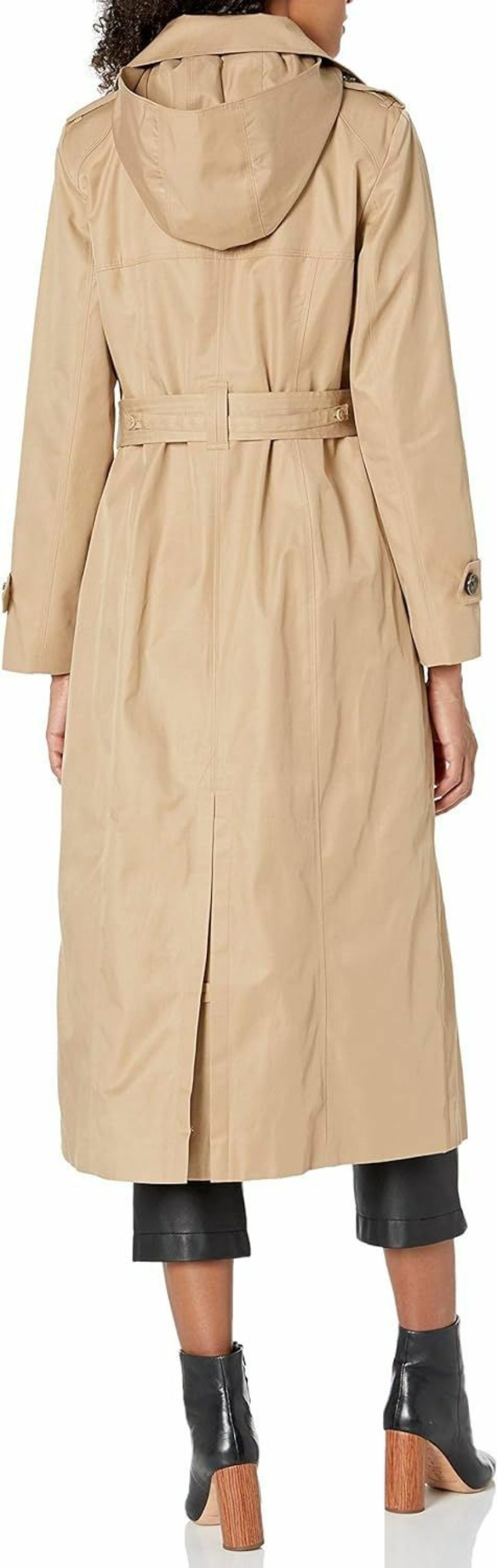 LONDON FOG London Fog Women'S Single Breasted Long Trench Coat With Epaulettes And Belt | Coats, Jackets & Vests