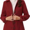 Allegra K Allegra K Women'S Winter Classic Outwear Overcoat With Pockets Single Breasted Pea Coat | Coats, Jackets & Vests