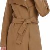 TAHARI Tahari Women'S Ella Lightweight Double Face Wool Wrap Coat With Tie Belt | Coats, Jackets & Vests