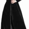 Omoone Omoone Women'S Double Breasted Lapel Midi Long Vintage Velvet Trench Coat | Coats, Jackets & Vests