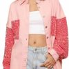 Himythe Womens Oversized Denim Jacket Sequin Sparkle Casual Long Sleeve Jean Jacket Coat | Coats, Jackets & Vests