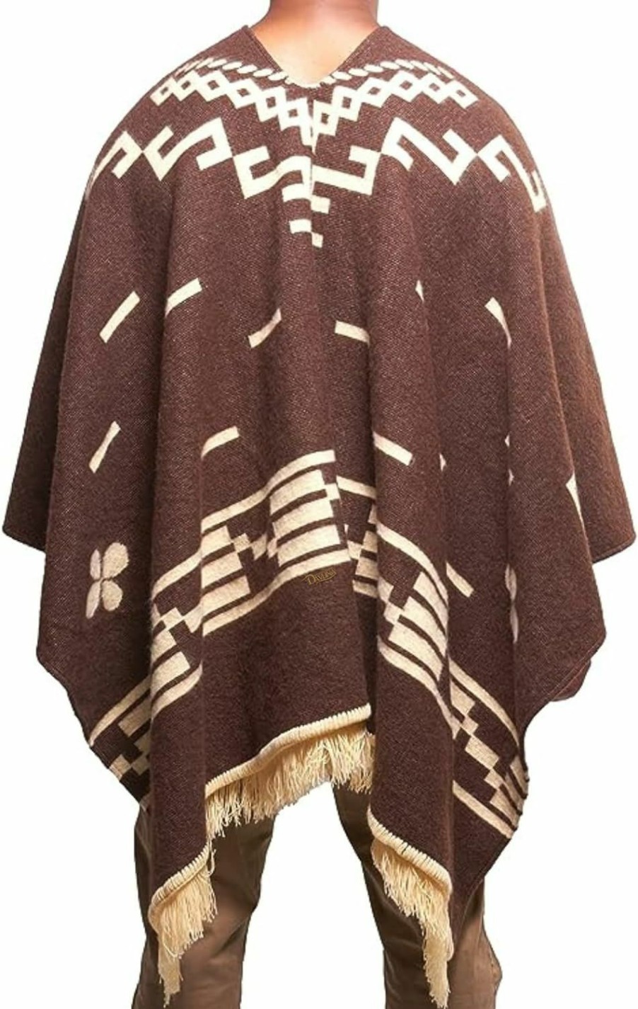 DAVLINA Davlina, Clint Eastwood, Alpaca Wool Poncho: Western Style, Unique And Handmade In Ecuador. Thick, Warm And Soft Wool Poncho | Coats, Jackets & Vests