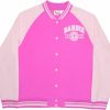 Barbie Barbie Collegiate Logo Let'S Go Womens Bomber Jacket, Button-Down Varsity Jacket For Adults | Coats, Jackets & Vests