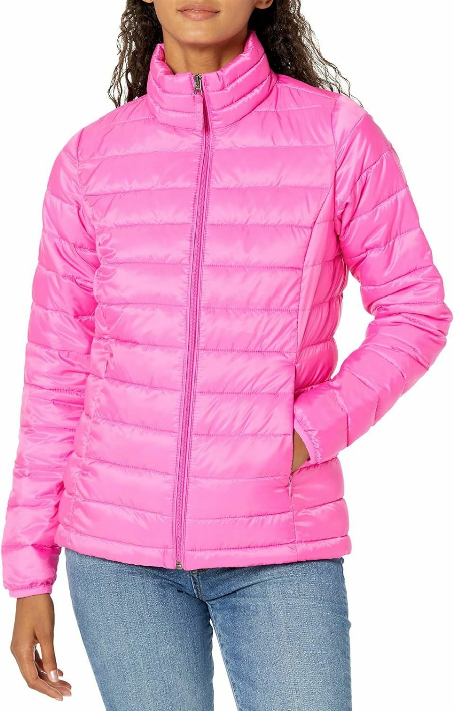 Amazon Essentials Amazon Essentials Women'S Lightweight Long-Sleeve Water-Resistant Packable Puffer Jacket (Available In Plus Size) | Coats, Jackets & Vests