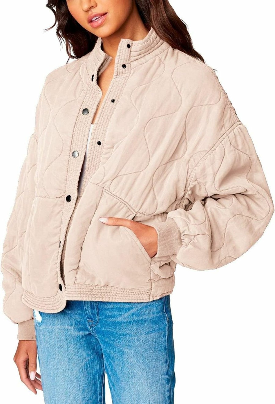 [BLANKNYC] [Blanknyc] Womens Luxury Clothing Tencel Drop Shoulder Quilted Jacket | Coats, Jackets & Vests