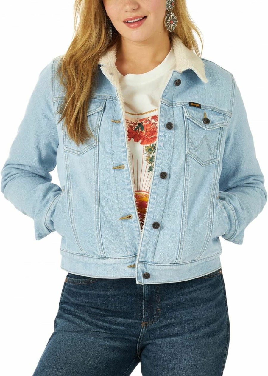 Wrangler Wrangler Women'S Retro Sherpa Lined Jacket | Coats, Jackets & Vests