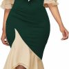 YACUN Yacun Women Bodycon Dress Cocktail Work Half Sleeve Bow Tie Party Dresses | Coats, Jackets & Vests