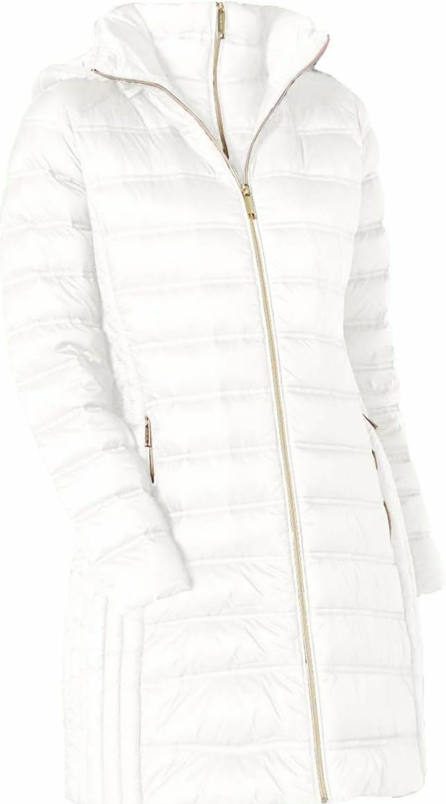 Michael Michael Kors Michael Michael Kors White Down Hooded Packable 3/4 Coat | Coats, Jackets & Vests