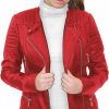 Olivia Miller Olivia Miller Womens Faux Leather Zip Up Moto Biker Jacket | Coats, Jackets & Vests