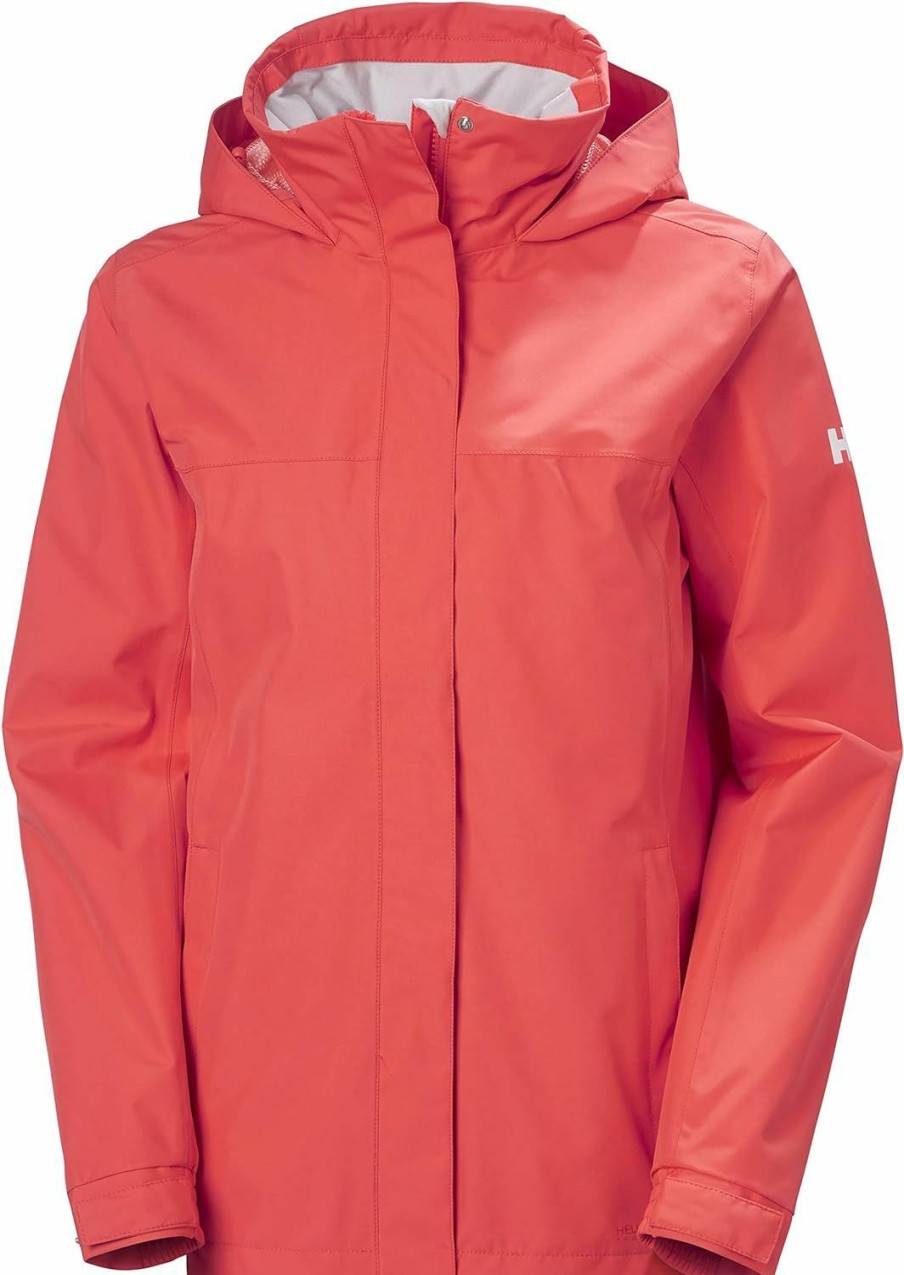 Helly-Hansen Helly-Hansen Women'S Aden Waterproof Windproof Breathable Packable Hood Rain Coat Jacket | Coats, Jackets & Vests