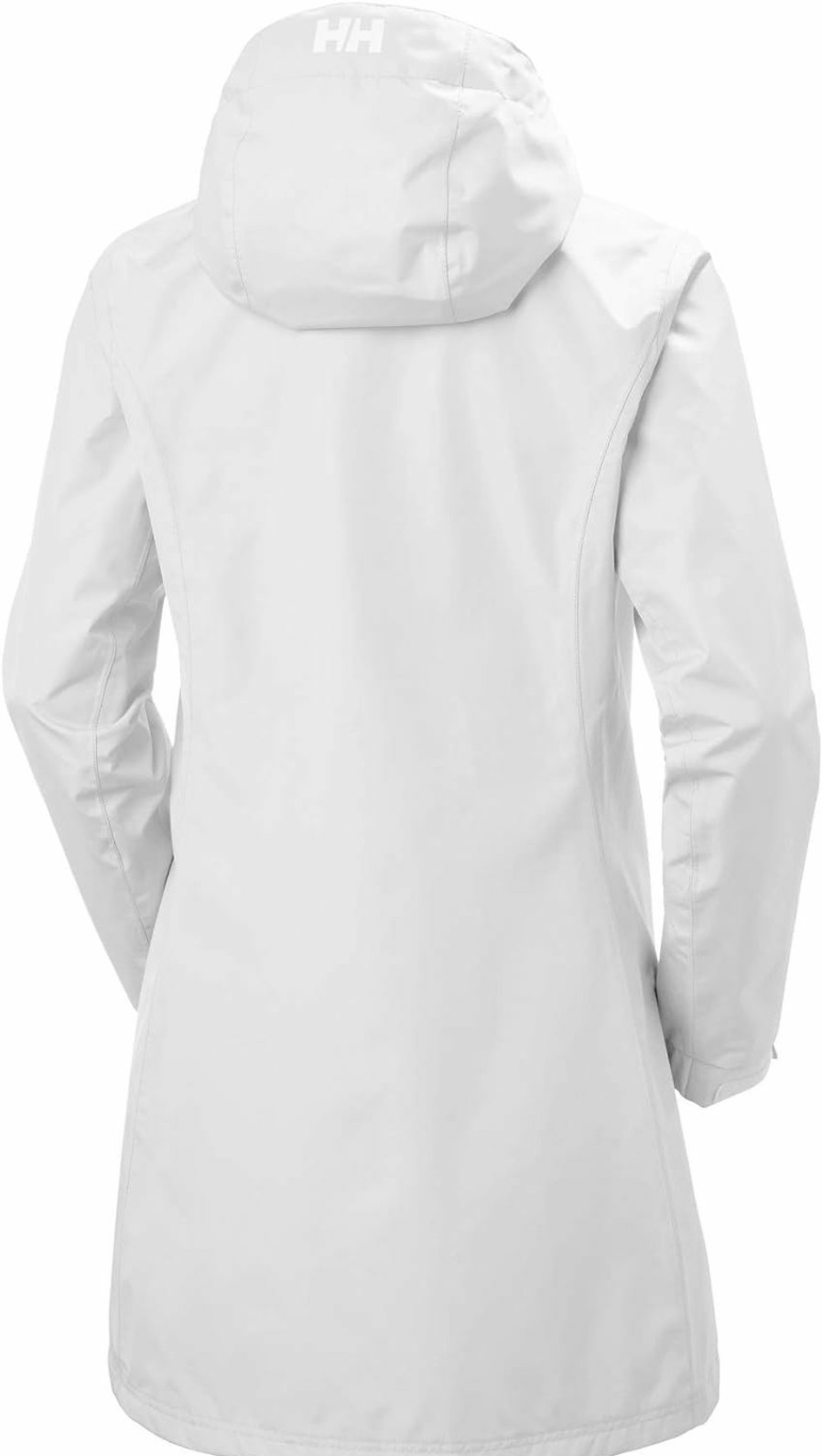 Helly-Hansen Helly Hansen Women'S Long Belfast Waterproof Windproof Breathable Raincoat Jacket With Hood, 001 White, Large | Coats, Jackets & Vests