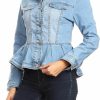 Fashion2Love Fashion2Love Women'S Plus/Juniors Size Premium Denim Premium Bodice Long Sleeve Jacket | Coats, Jackets & Vests