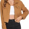 HOTLOOX Hotloox Womens Cropped Ripped Distressed Denim Jean Jacket Fashion Casual Coat | Coats, Jackets & Vests