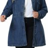 Agnes Orinda Agnes Orinda Plus Size Denim Jacket For Women Buttons Long Sleeve Jean Jackets | Coats, Jackets & Vests